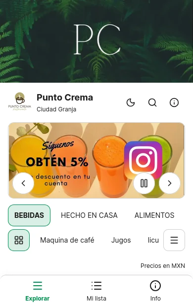 Vista previa del catálogo de Punto Crema